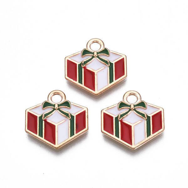 Christmas Alloy Enamel Pendants