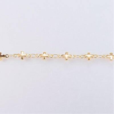 Handmade Ion Plating(IP) 304 Stainless Steel Bar Link Chains