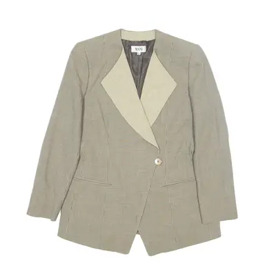 MANI BY GIORGIO ARMANI Blazer Jacket Beige Wool 90s Womens M