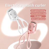 Electric Heated Eyelash Curler, Rechargeable, Multi-Temp, Anti-Scald Silicone, Long-Lasting Curling, Portable, Women Makeup, ...
