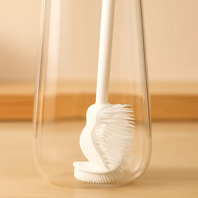 360° Silicone Bottle Cleaning Brush with Long Handle – Soft Bristle Cup Cleaner for Baby Bottles, Sports Bottles, Hydro Fl...