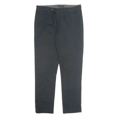 TED BAKER Chino Mens Trousers Black Regular Straight W34 L32