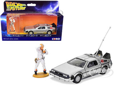 DMC DeLorean Time Machine with Doc Brown Figure \