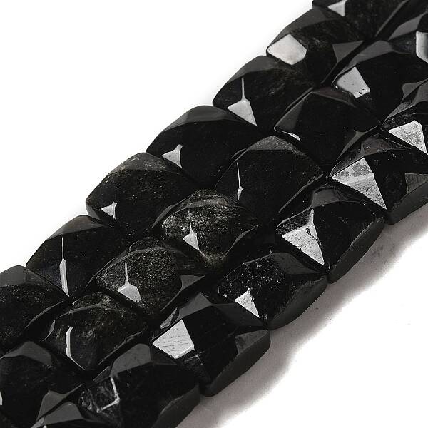 Natural Obsidian Beads Strands