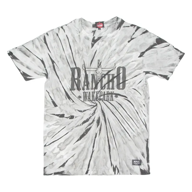 PFA Rancho Walk Park Mens Tie Dye T-Shirt Grey M