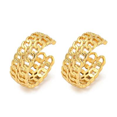 Brass Cuff Earrings for Women