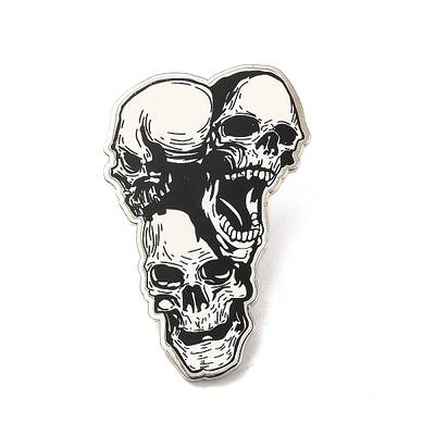 Printed Alloy Brooch for Backpack Clothes