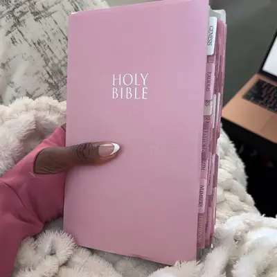 NIV, Gift and Award Bible, Leather-Look, Pink, Red Letter, Comfort Print Paperback