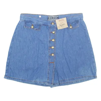 BOLERO Womens Denim Shorts Blue M W29