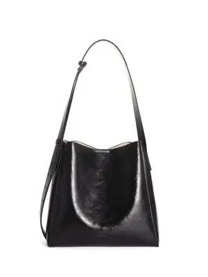 Smting leather bucket bag