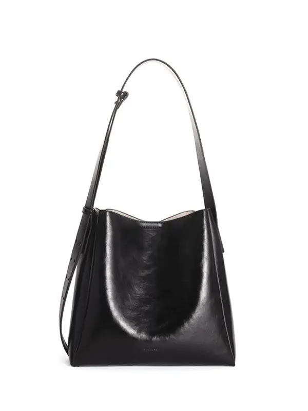 Smting leather bucket bag