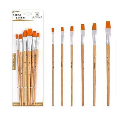 Paint Wood Brushes Set