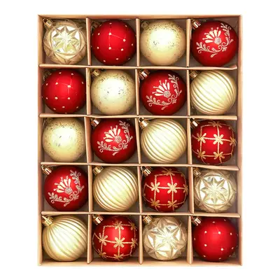 Garvee 20-Pack Christmas Decorations Multicolor Christmas Ball Ornaments, 2.36 Inch Shatterproof Decorations in 4 Assorted Co...