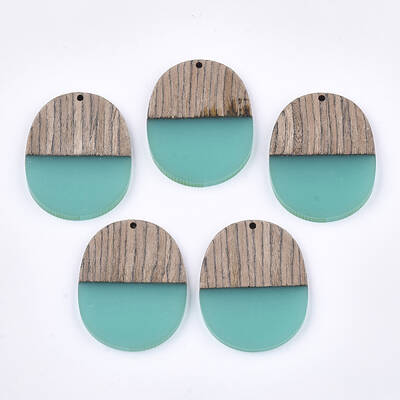 Resin & Wenge Wood Pendants