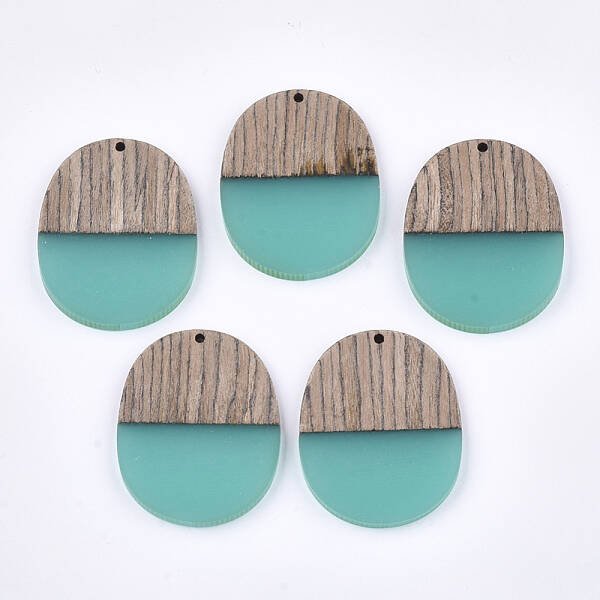 Resin & Wenge Wood Pendants