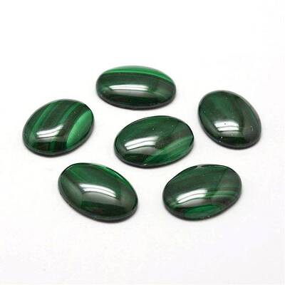 Oval Natural Malachite Cabochons