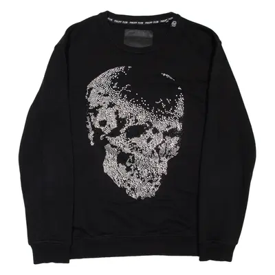 PHILIPP PLEIN Skull Mens Sweatshirt Black 2XL