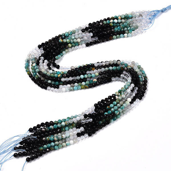 Natural & Synthetic Mixed Gemstone Beads Strands
