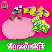 Turron Kit - Includes 4oz Turron, 2 Mini Tajin, 3 Chamoy Packets, 4 Limon7, Sweet and Tangy Nougat Mexican Candy Honey Snack ...