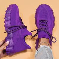 2025 Summer Lace-up Low Top Slip on Women Sneakers, Comfortable Ankle Socks Shoes, Knit Sports Running Shoes, Gift for Wife, ...