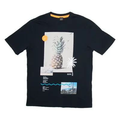 BOSS Pineapple Mens T-Shirt Black L