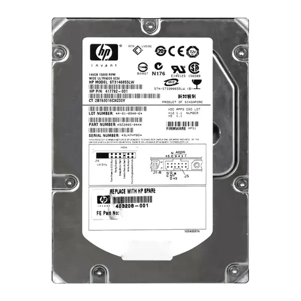 9Z2005-044 Seagate 147GB 15000RPM Ultra 320 SCSI 3.5-Inch 16MB Cache Hard Drive