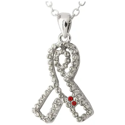 Outstanding Crystal Diabetes Awareness Necklace - Set of 2