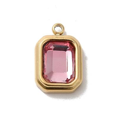 304 Stainless Steel Glass Pendants