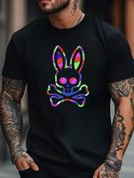 Zp Men'S Simple Style Cotton T-Shirt, Short Sleeve, Ideal For Casual Looks, Cartoon Print Crewneck Regular Fit Casual T Shirt...