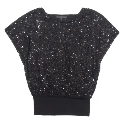 COAST Womens Top Black UK 10