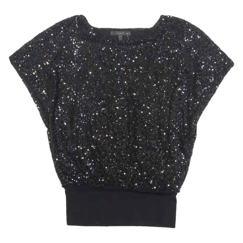 COAST Womens Top Black UK 10