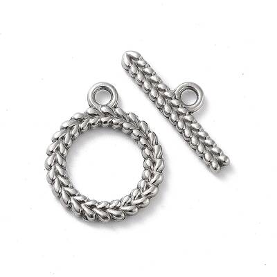 Non-Tarnish 304 Stainless Steel Ring Toggle Clasps