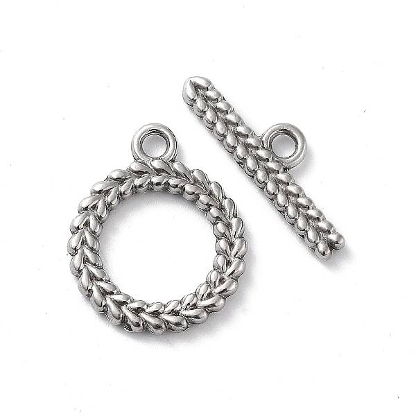 Non-Tarnish 304 Stainless Steel Ring Toggle Clasps