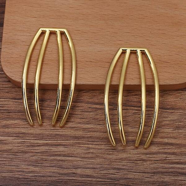Alloy Hair Comb Findings