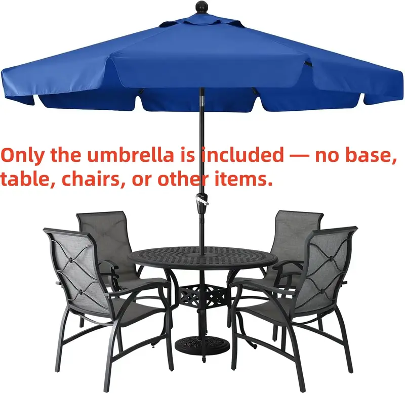 [It’s just a single umbrella without a base.]ABCCANOPY Patio Umbrella 10ft - Outdoor Table Umbrella with Push Button Tilt a...