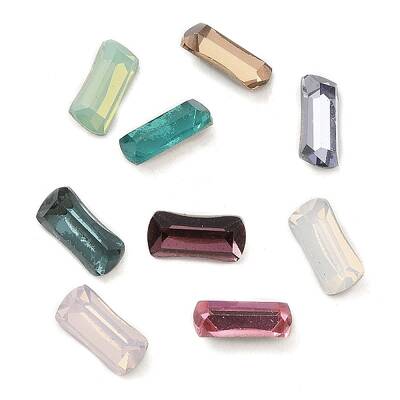 Pointed Back & Back Plated Glass Rhinestone Cabochons
