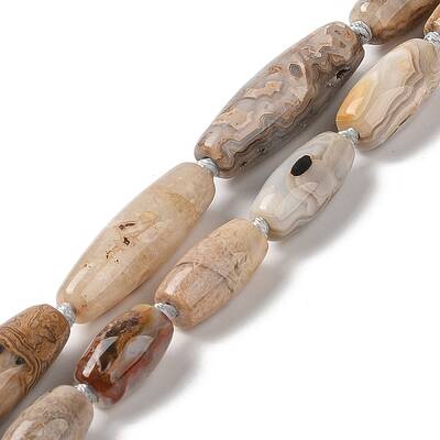 Natural Mexican Lace Agate Beads Strands