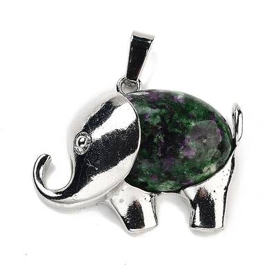 Natural Ruby in Zoisite Pendants