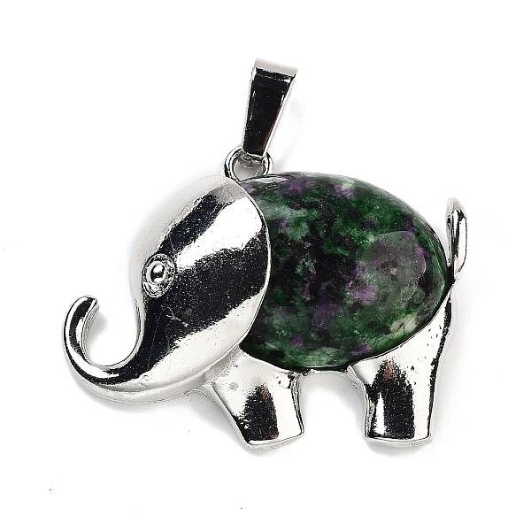 Natural Ruby in Zoisite Pendants