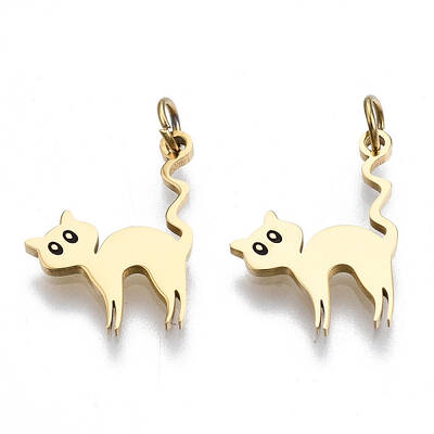 316 Surgical Stainless Steel Enamel Charms