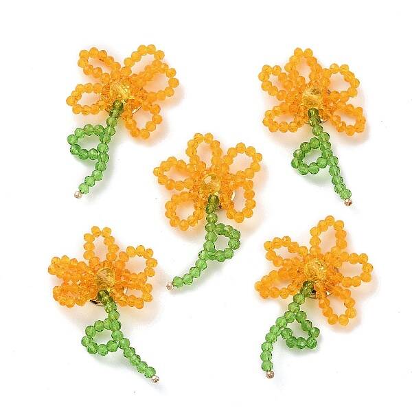 Handmade Glass Beaded Woven Cabochons