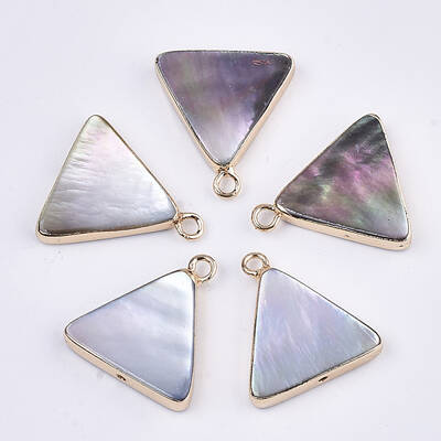 Natural Black Lip Shell Pendants