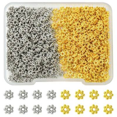 600Pcs 2 Colors CCB Plastic Bead Spacers