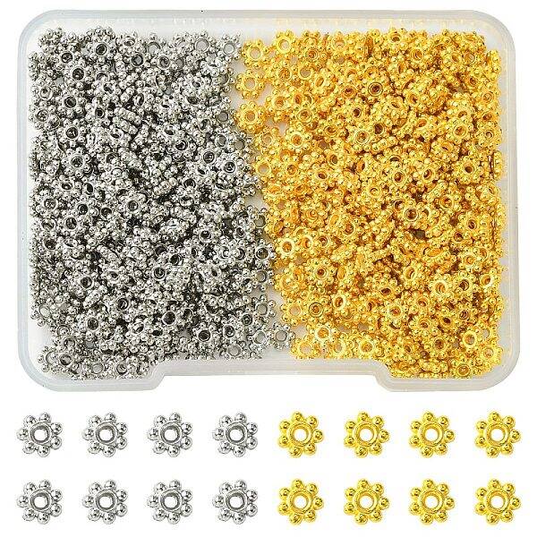 600Pcs 2 Colors CCB Plastic Bead Spacers