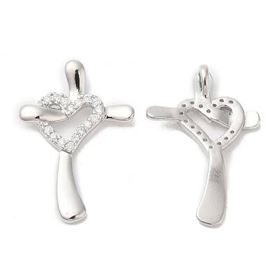 Brass & Cubic Zirconia Pendants