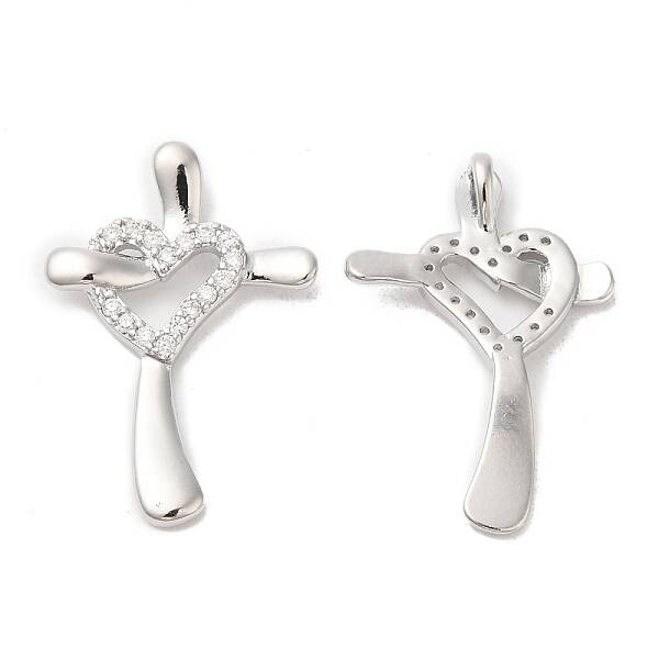 Brass & Cubic Zirconia Pendants