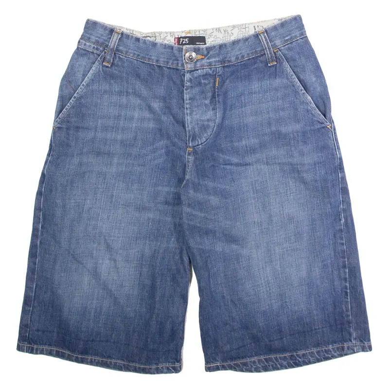 LEVI'S 725 Workwear Womens Jorts Shorts Blue M W30