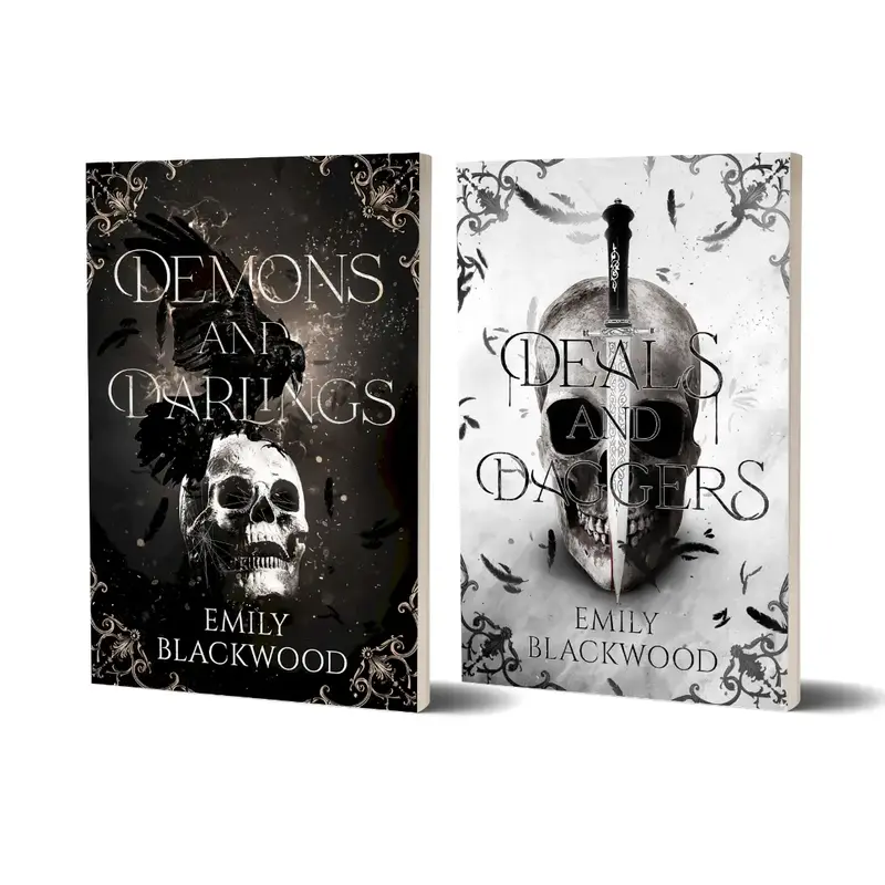 The Demons Duet Signed Bundle (Books 1 & 2) by Emily Blackwood - New Adult Fake-Dating Paranormal Romance Series