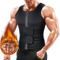 Menswear Sauna Vest Waist Trainer Sauna Suit Double Sweat Belt Tummy Control Body Shaper for Gym Exercise Workout Tank Top Ne...
