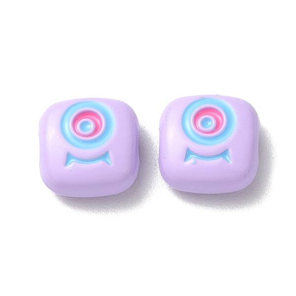 Spray Painted Alloy Enamel Beads